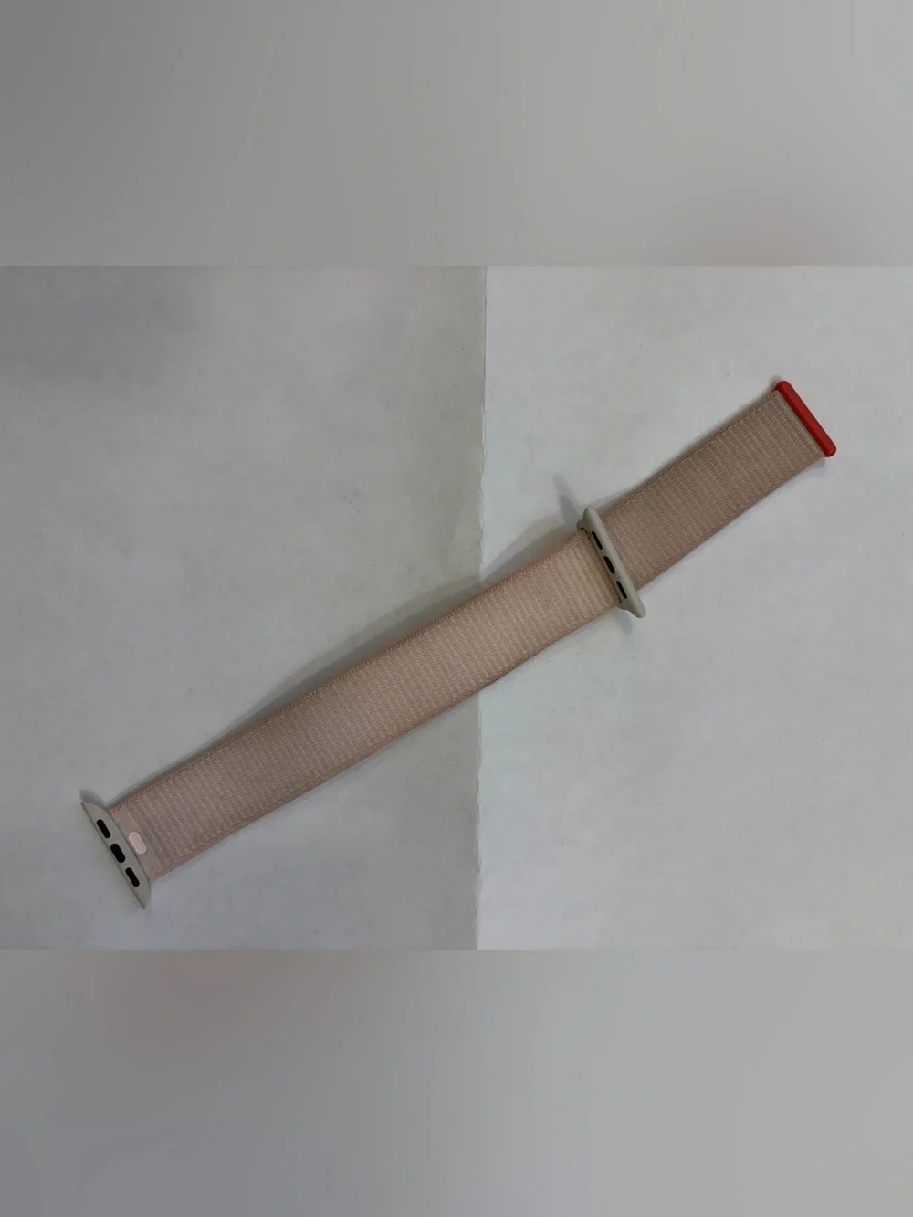 Apple Pink Nylon Loop Watch Band